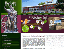 Tablet Screenshot of hotlakesprings.com